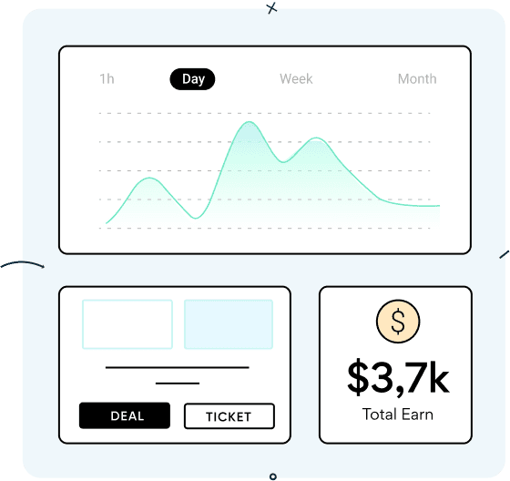 Financial information illustration